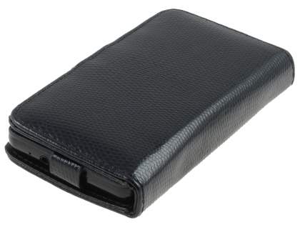 Samsung I9100 Galaxy S2  Synthetic Snakeskin leather Wallet Case - Classic Black