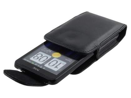 HTC Velocity 4G Synthetic Leather Belt Pouch - Classic Black