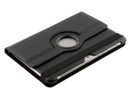 VELOCITY Synthetic Leather Swivel Flip Case for Samsung Galaxy Tab 10.1 - Black