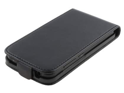 Slim Synthetic Leather Flip Case for LG Optimus Black P970 - Black