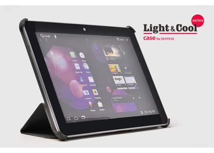 ROCK Samsung Galaxy Tab 10.1 Executive LC Case with Stand - Onyx Grey