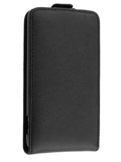 HTC Velocity 4G Genuine Leather Flip Case - Black