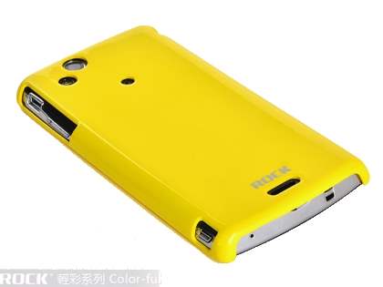 ROCK Nakedshell Colour Case for Sony Ericsson XPERIA Arc/Arc S - Glossy Yellow