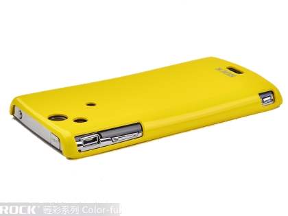 ROCK Nakedshell Colour Case for Sony Ericsson XPERIA Arc/Arc S - Glossy Yellow