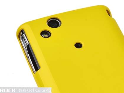 ROCK Nakedshell Colour Case for Sony Ericsson XPERIA Arc/Arc S - Glossy Yellow