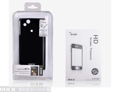 ROCK Nakedshell Colour Case for Sony Ericsson XPERIA Arc/Arc S - Glossy Black