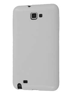 Samsung I9220 Galaxy Note Frosted Colour TPU Gel Case - White