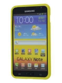 Samsung I9220 Galaxy Note Frosted Colour TPU Gel Case - Yellow