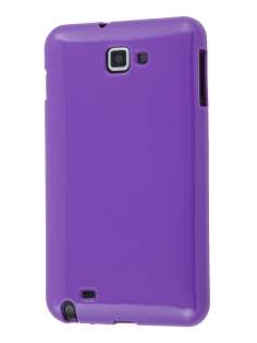 Samsung I9220 Galaxy Note Frosted Colour TPU Gel Case - Purple