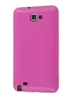 Samsung I9220 Galaxy Note Frosted Colour TPU Gel Case - Pink