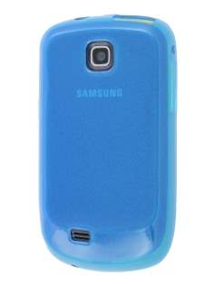 Samsung S5570 Galaxy Mini Frosted Colour TPU Gel Case - Blue