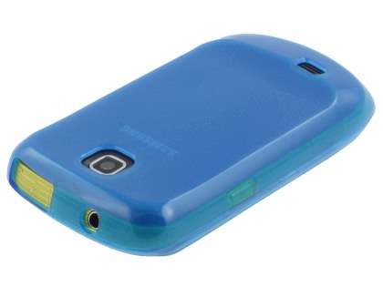 Samsung S5570 Galaxy Mini Frosted Colour TPU Gel Case - Blue