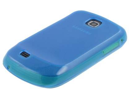 Samsung S5570 Galaxy Mini Frosted Colour TPU Gel Case - Blue