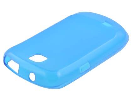 Samsung S5570 Galaxy Mini Frosted Colour TPU Gel Case - Blue