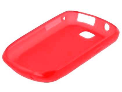 Samsung S5570 Galaxy Mini Frosted Colour TPU Gel Case - Red