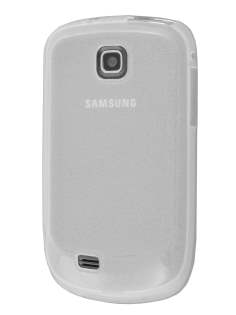 Samsung S5570 Galaxy Mini Frosted Colour TPU Gel Case - Clear