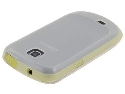 Samsung S5570 Galaxy Mini Frosted Colour TPU Gel Case - Clear