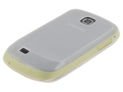 Samsung S5570 Galaxy Mini Frosted Colour TPU Gel Case - Clear