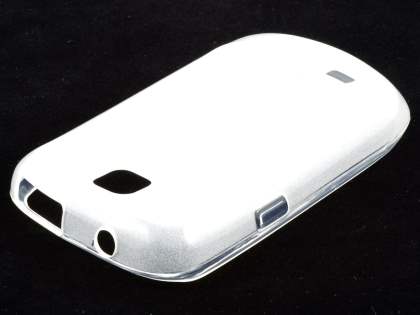 Samsung S5570 Galaxy Mini Frosted Colour TPU Gel Case - Clear