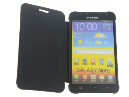 Samsung I9220 Galaxy Note Premium Book-Style Slim Synthetic Leather Flip Case - Brown