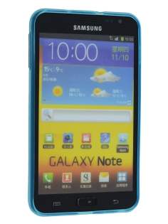 Samsung I9220 Galaxy Note TPU Gel Case - Diamond Light Blue