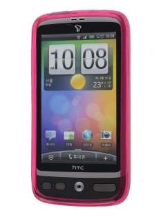 HTC Desire A8183 Frosted Colour TPU Gel Case - Pink