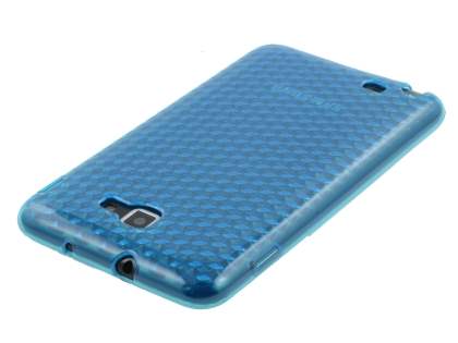 Samsung I9220 Galaxy Note TPU Gel Case - Diamond Light Blue