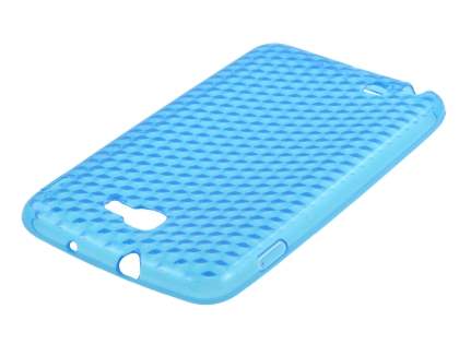 Samsung I9220 Galaxy Note TPU Gel Case - Diamond Light Blue