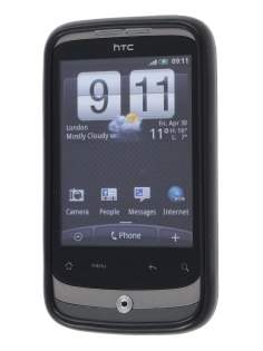 HTC Wildfire G8 Frosted Colour TPU Gel Case - Black