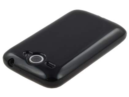 HTC Wildfire G8 Frosted Colour TPU Gel Case - Black