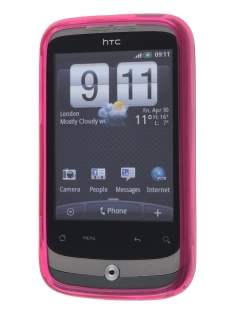 HTC Wildfire G8 Frosted Colour TPU Gel Case - Pink