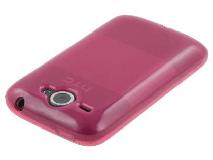 HTC Wildfire G8 Frosted Colour TPU Gel Case - Pink