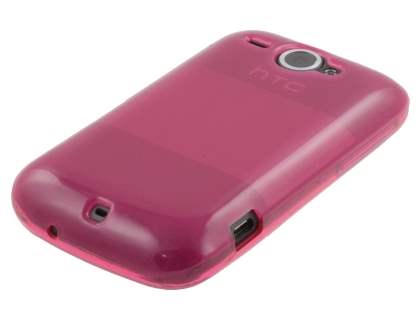 HTC Wildfire G8 Frosted Colour TPU Gel Case - Pink