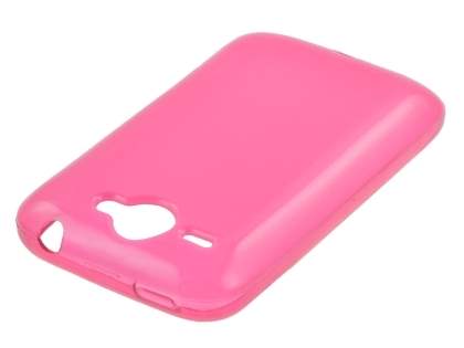 HTC Wildfire G8 Frosted Colour TPU Gel Case - Pink
