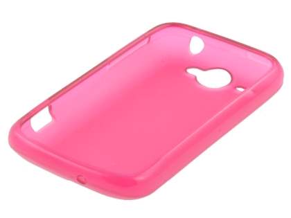 HTC Wildfire G8 Frosted Colour TPU Gel Case - Pink