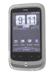 HTC Wildfire G8 Frosted Colour TPU Gel Case - Clear
