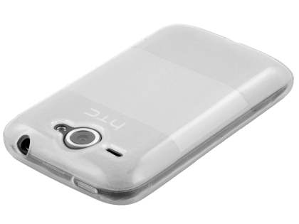 HTC Wildfire G8 Frosted Colour TPU Gel Case - Clear