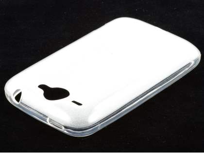 HTC Wildfire G8 Frosted Colour TPU Gel Case - Clear