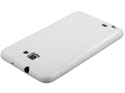 Samsung I9220 Galaxy Note Frosted Colour TPU Gel Case - White