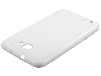 Samsung I9220 Galaxy Note Frosted Colour TPU Gel Case - White