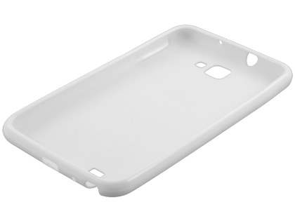 Samsung I9220 Galaxy Note Frosted Colour TPU Gel Case - White