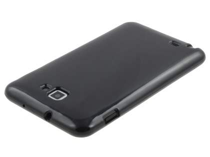 Samsung I9220 Galaxy Note Frosted Colour TPU Gel Case - Black