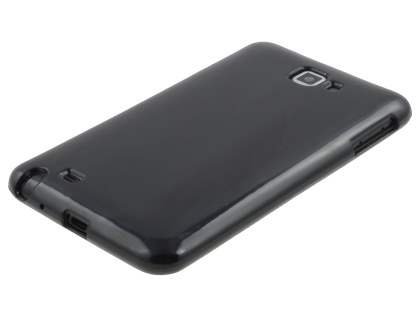 Samsung I9220 Galaxy Note Frosted Colour TPU Gel Case - Black
