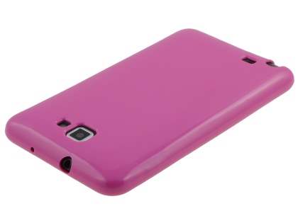 Samsung I9220 Galaxy Note Frosted Colour TPU Gel Case - Pink