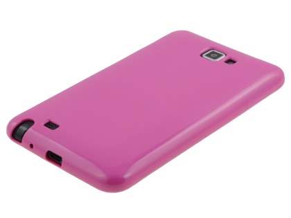 Samsung I9220 Galaxy Note Frosted Colour TPU Gel Case - Pink