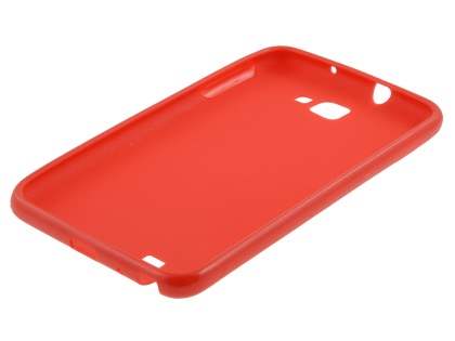 Samsung I9220 Galaxy Note Frosted Colour TPU Gel Case - Red