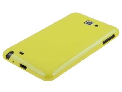 Samsung I9220 Galaxy Note Frosted Colour TPU Gel Case - Yellow