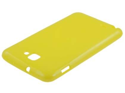Samsung I9220 Galaxy Note Frosted Colour TPU Gel Case - Yellow