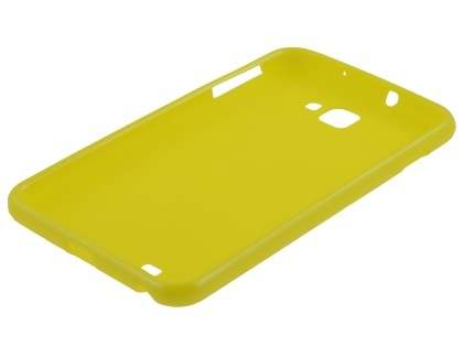 Samsung I9220 Galaxy Note Frosted Colour TPU Gel Case - Yellow