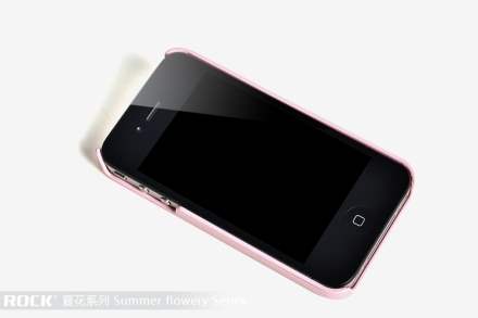 ROCK Snowflake Case for Apple iPhone 4S/4 - Baby Pink
